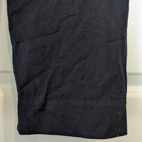 Talbots Chatham Cropped Pants Size 8 Navy Blue Side-Zip Ankle Vents Faux-Pockets - Picture 11 of 15